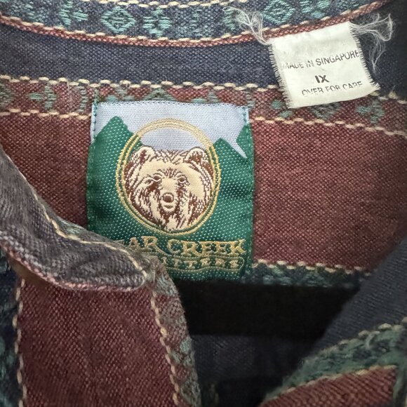 VINTAGE BEAR CREEK MEN'S SOUTHWESTERN PRINT XL - Picture 3 of 3